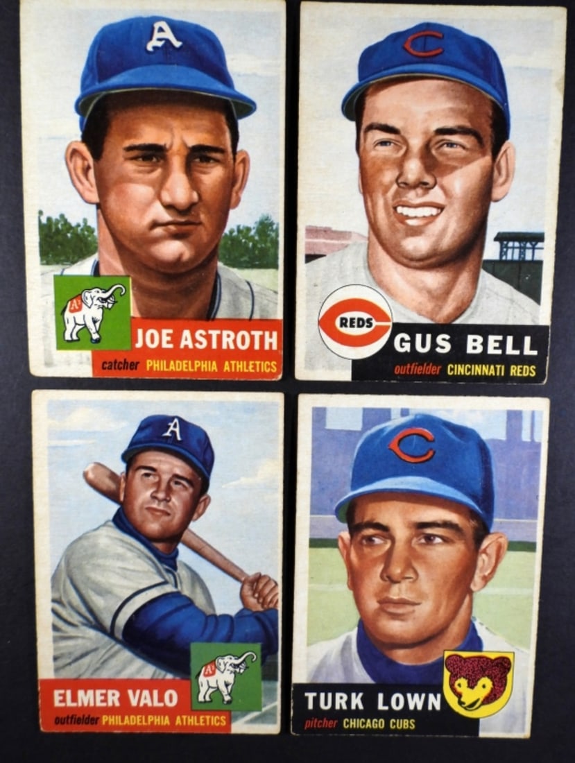 (4) 1953 TOPPS BASEBALL CARDS #103, #118 (1 of 2)