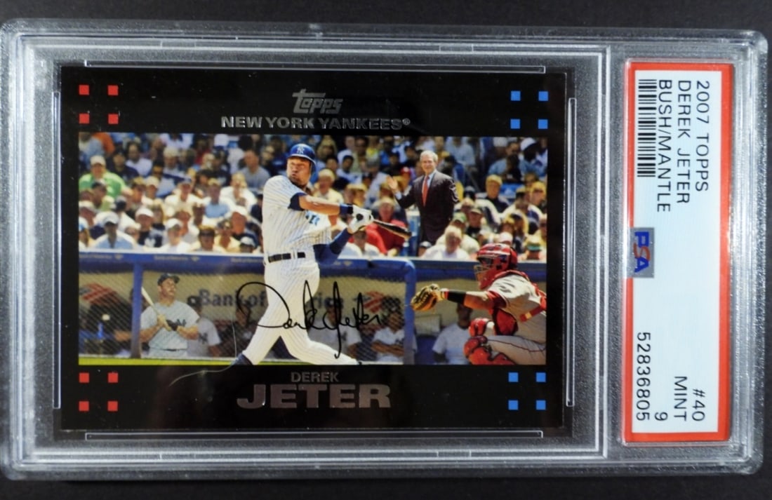 2007 TOPPS DEREK JETER / MANTLE #40 (1 of 2)
