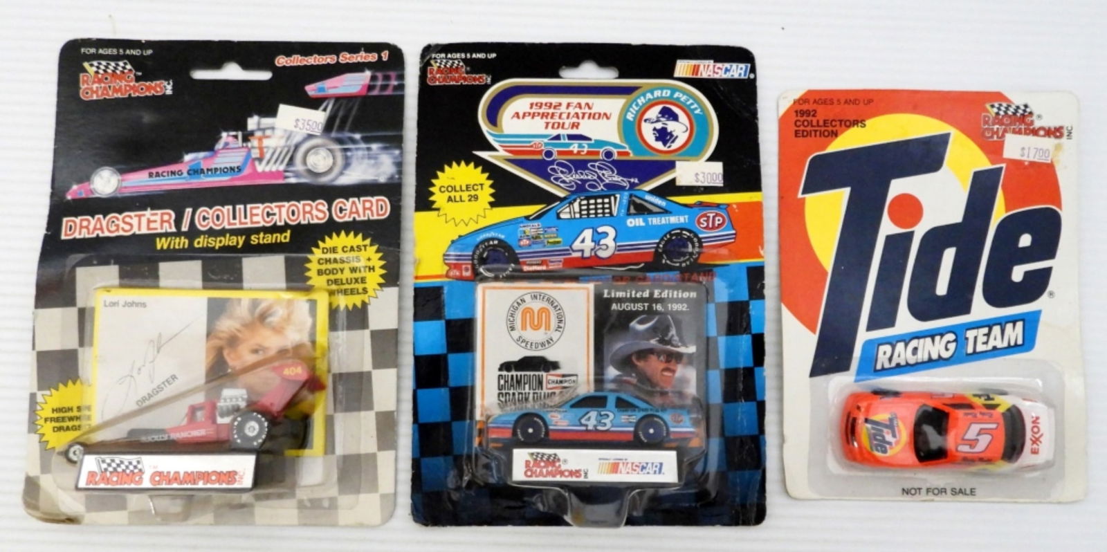 (3) RACING CHAMPIONS DIECAST CARS (1 of 2)