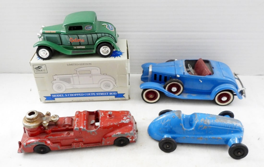 (4) DIECAST TOY CAR & COIN BANK LOT (1 of 3)