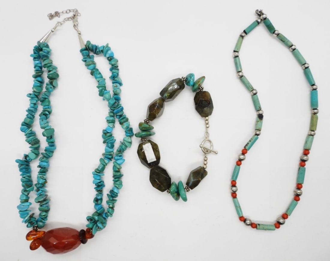 Turquoise, Carnelian & Labradorite Set (1 of 2)
