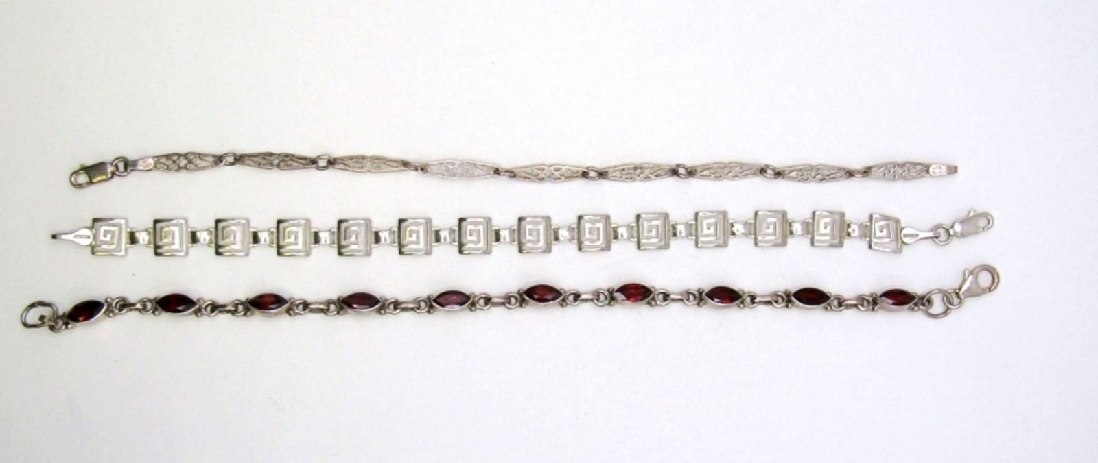 (3) UNIQUE 925 STERLING BRACELETS (1 of 3)