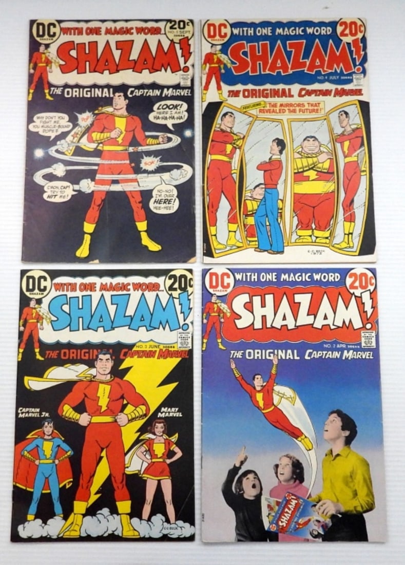 (4) DC SHAZAM! COMICS #2 thru #5 (1 of 2)