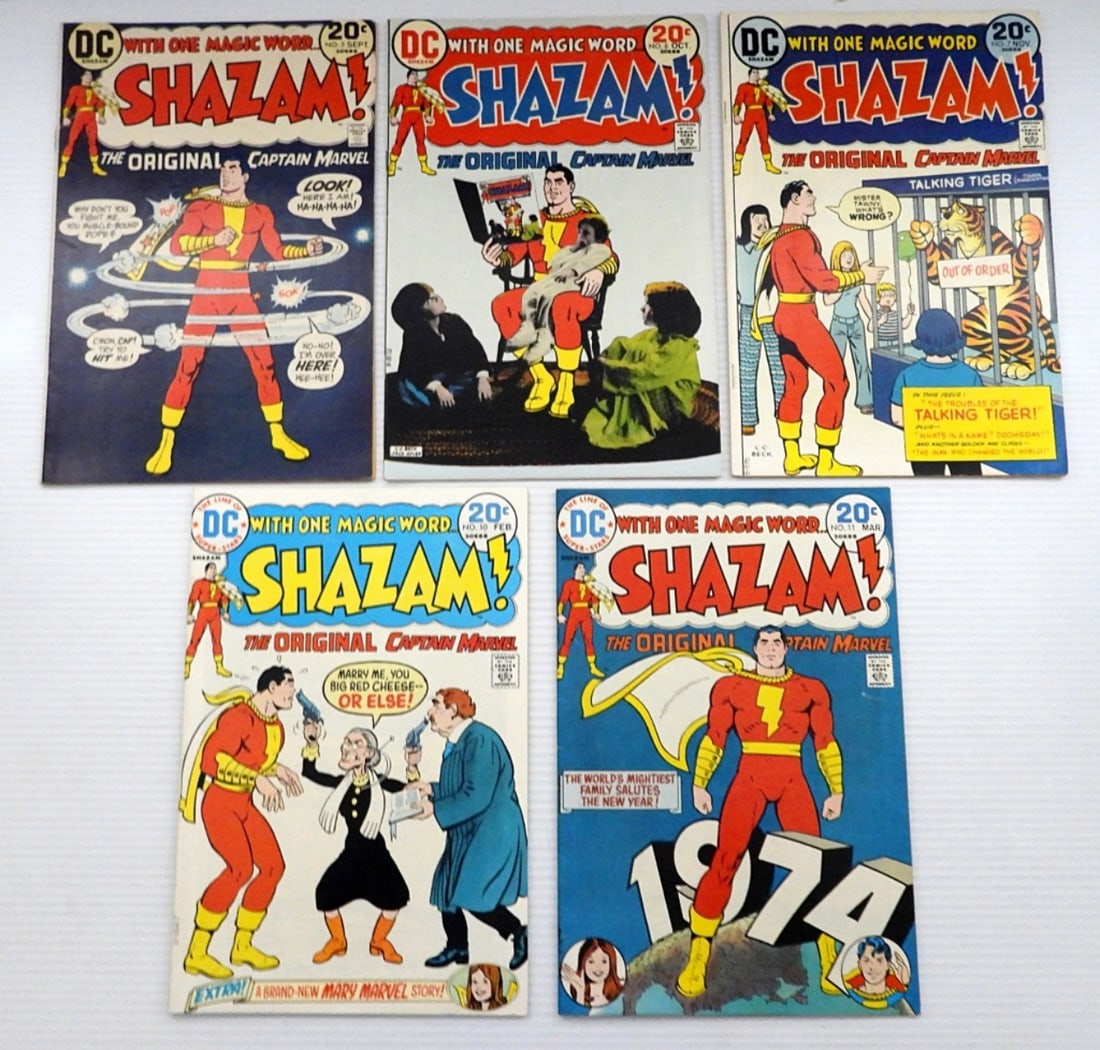 (5) DC SHAZAM! COMICS #5, 6, 7 (1 of 2)