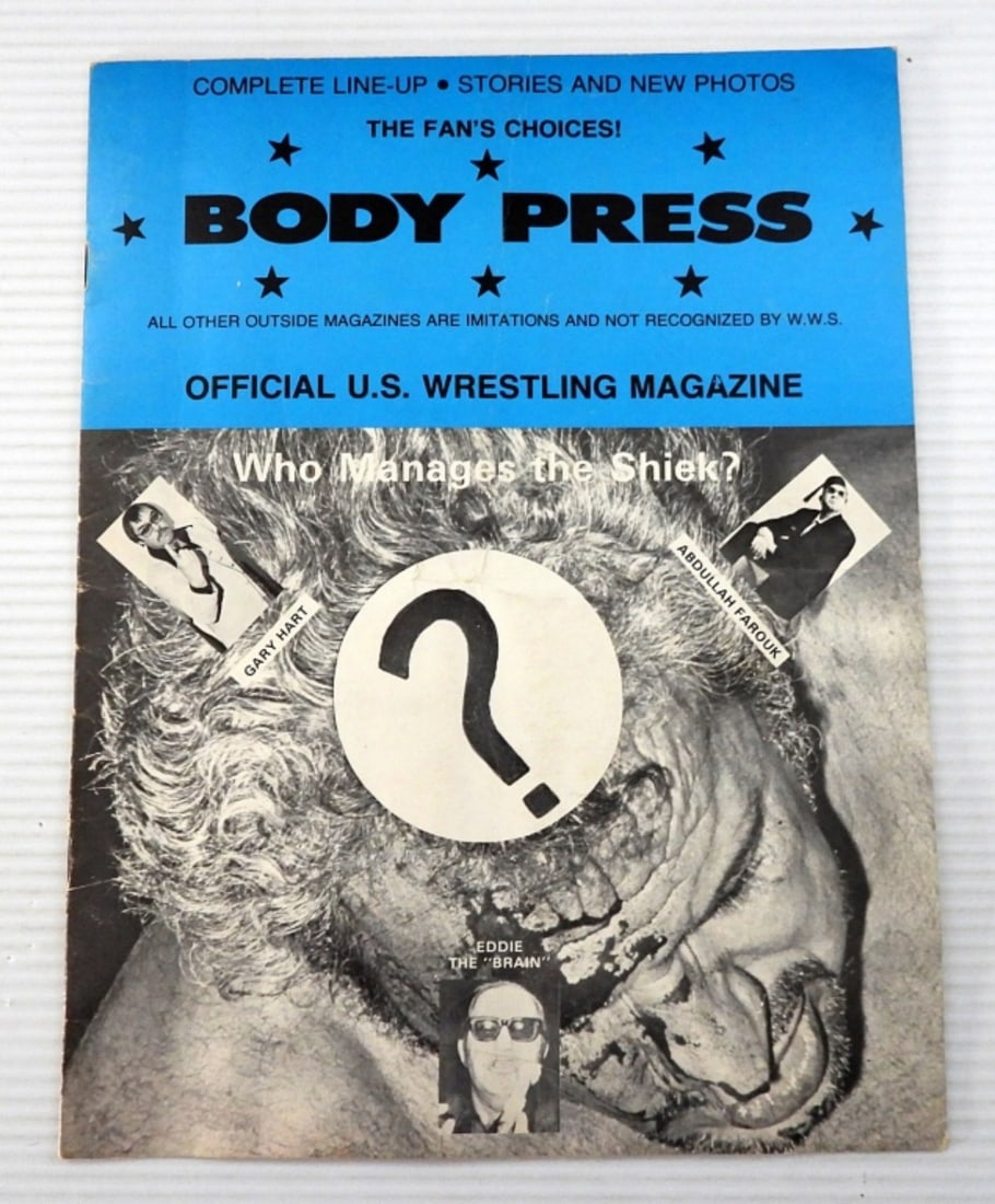 VINTAGE 1970's BODY PRESS MAGAZINE: BULLDOG DON KENT - VG