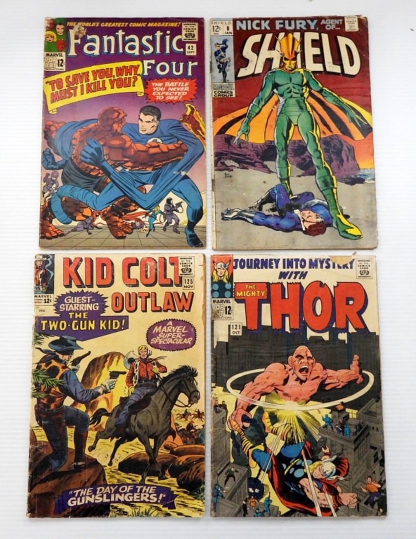 (4) VINTAGE MARVEL COMICS- ALL DIFFERENT (1 of 2)