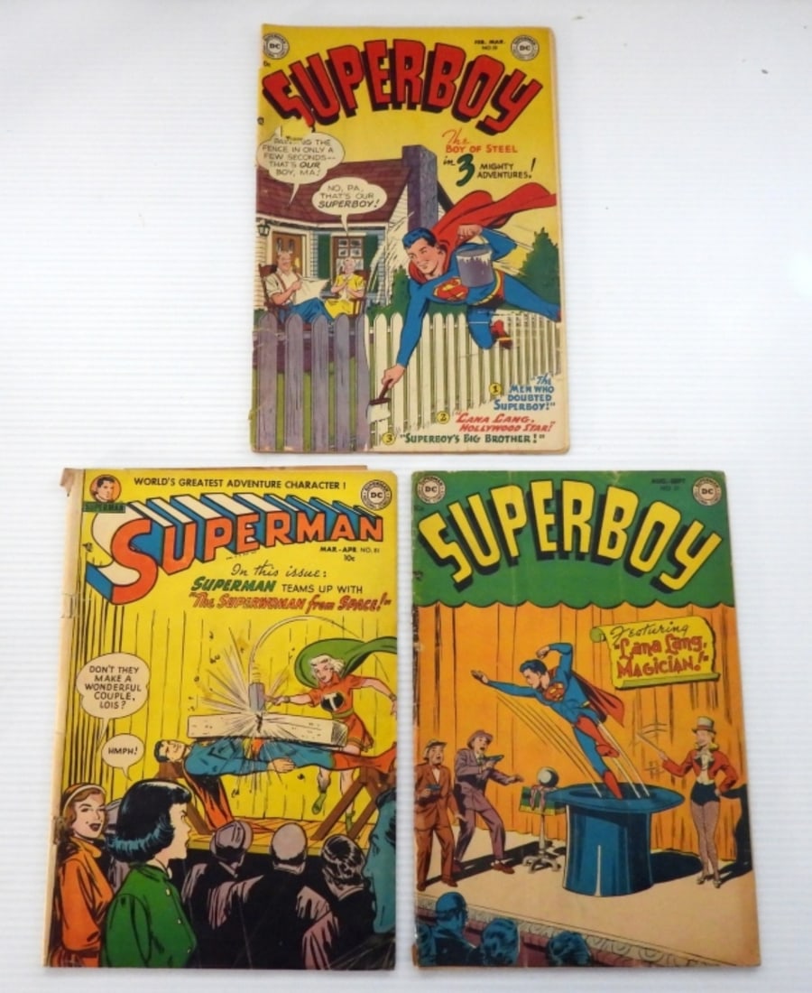 (3) VINTAGE DC SUPERBOY COMIC BOOKS (1 of 2)