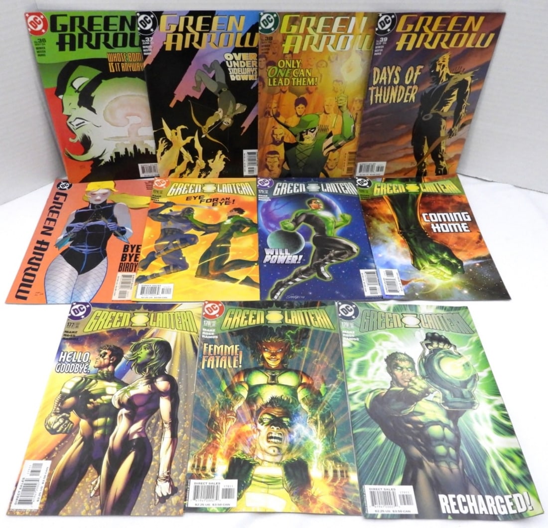 (6)DC GREEN LANTERN & (5) GREEN ARROW: EXTRA FINE,2004, GREEN LANTERN ISSUE #174-179, GREEN ARROW ISSUE # 36-40