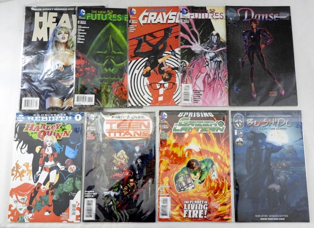 (9) MODERN COMICS - DANSE, HARLEY QUINN: TEEN TITANS, GRAYSON & MORE - ALL NICE CONDITION - SEE PICS