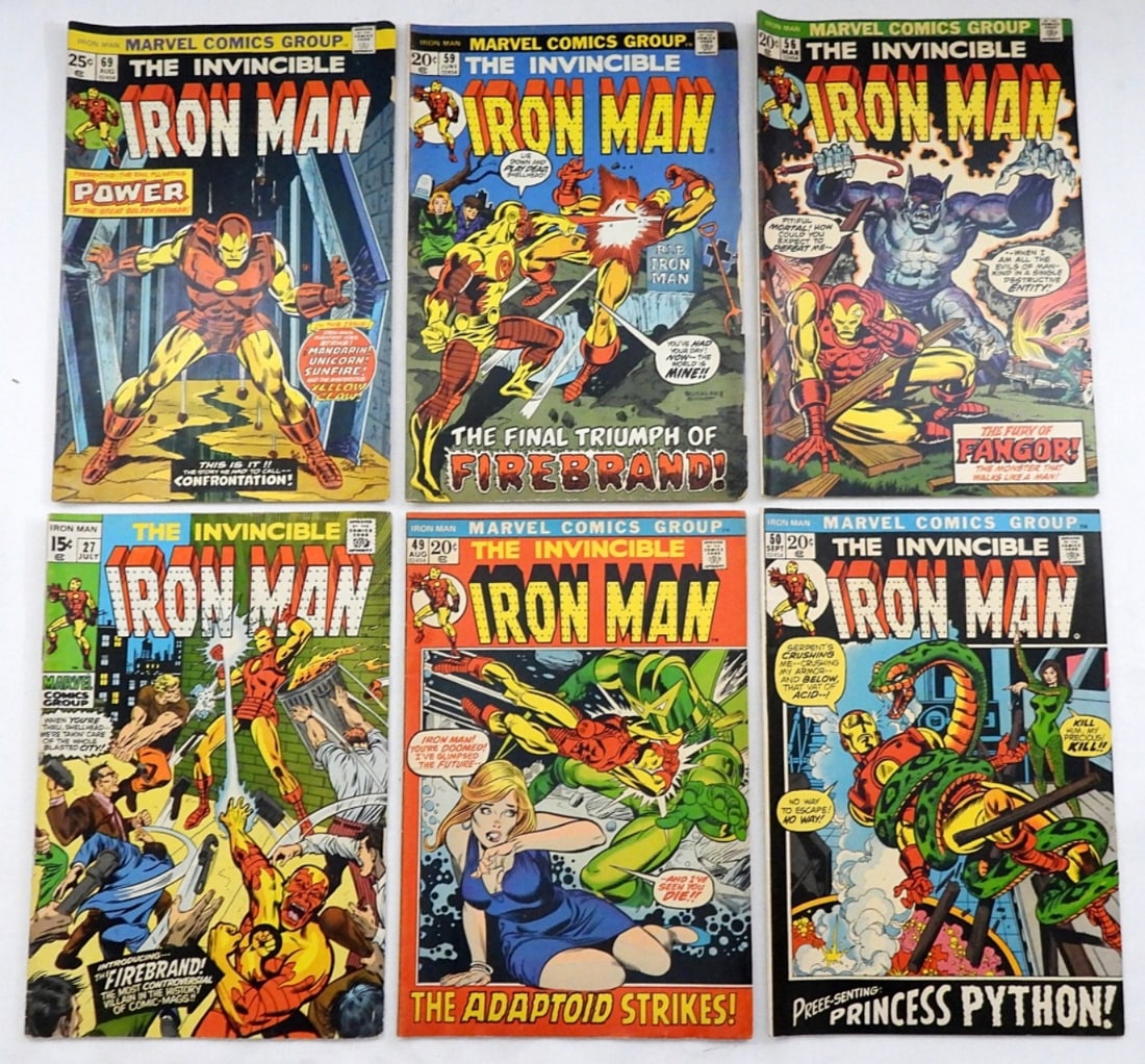 (6) IRON MAN MARVEL COMICS - NICE LOT (1 of 2)