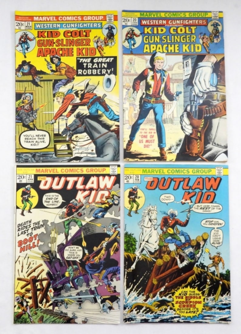 (2) OUTLAW KID & (2) WESTERN GUNFIGHTERS (1 of 2)