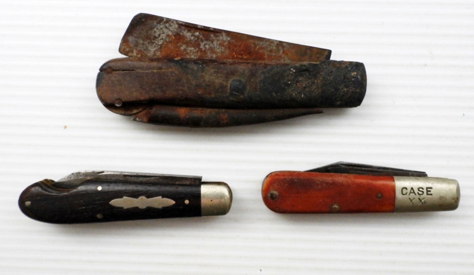 ANTIQUE RIGGERS KNIFE, SCHRADE 2-BLADE (1 of 3)