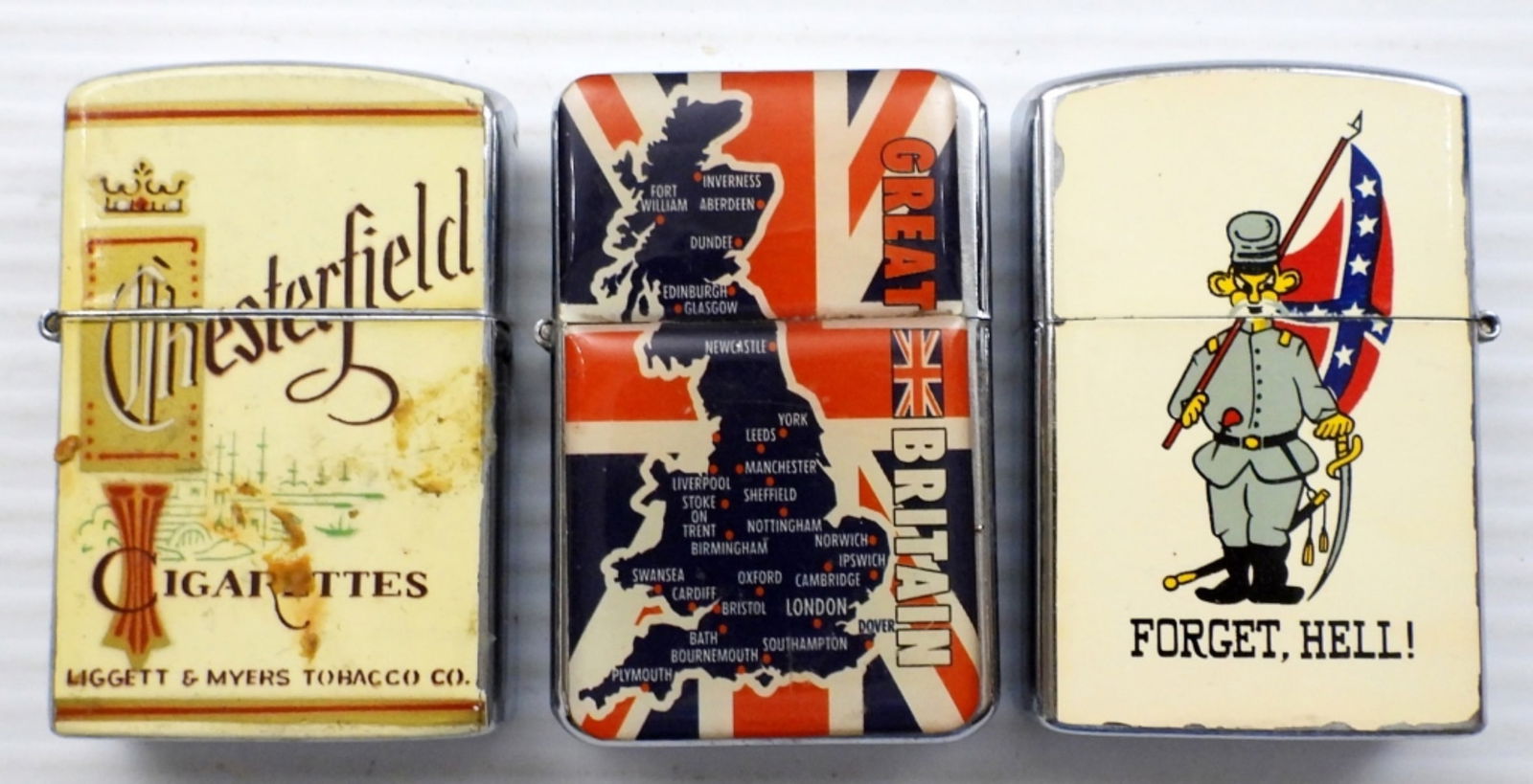 (3) VINTAGE LIGHTERS - CHESTERFIELD (1 of 4)