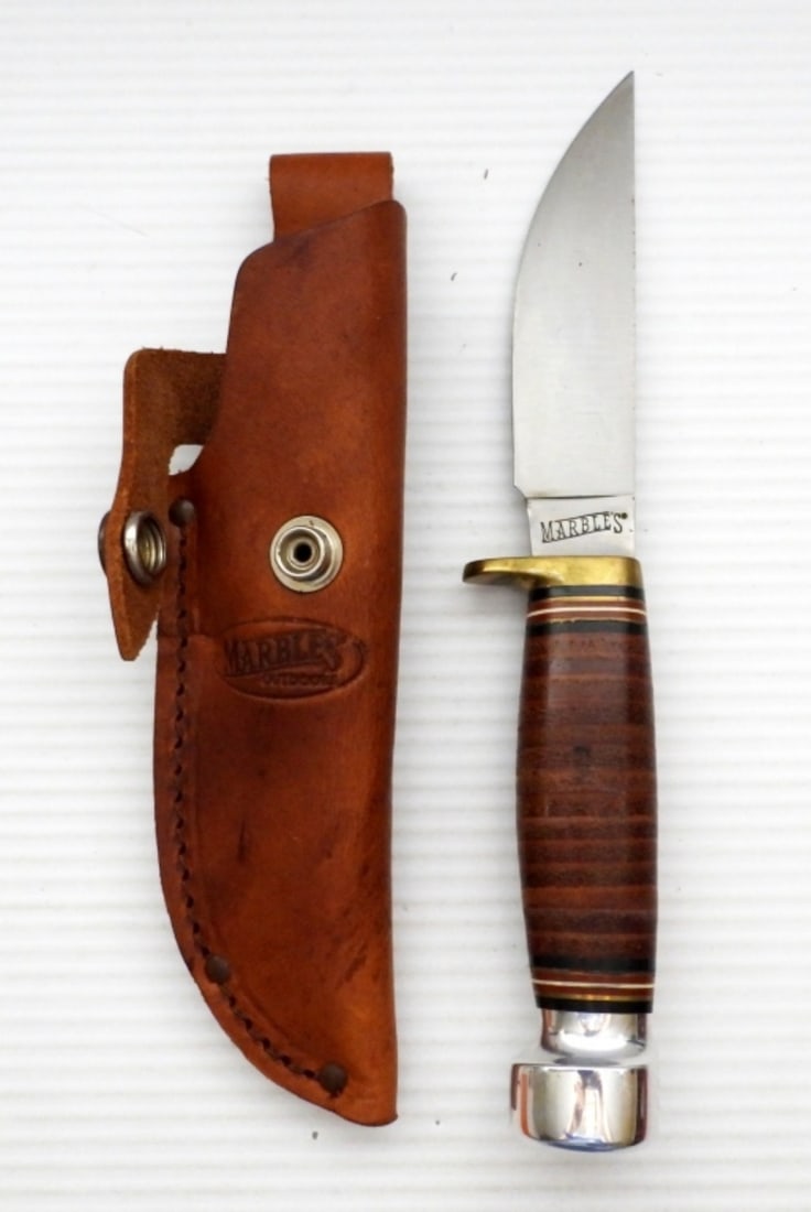 MARBLES STACKMAN KNIFE / SHEATH in BOX (1 of 3)