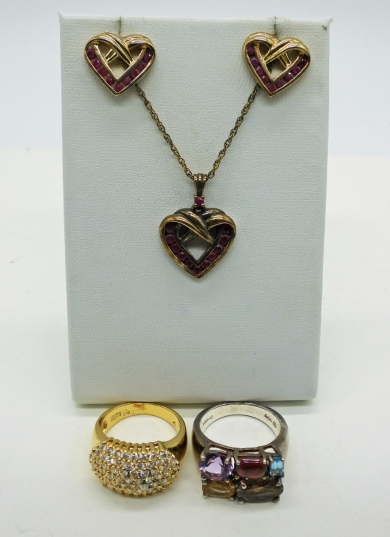 Vintage Heart Set in Sterling & More (1 of 3)