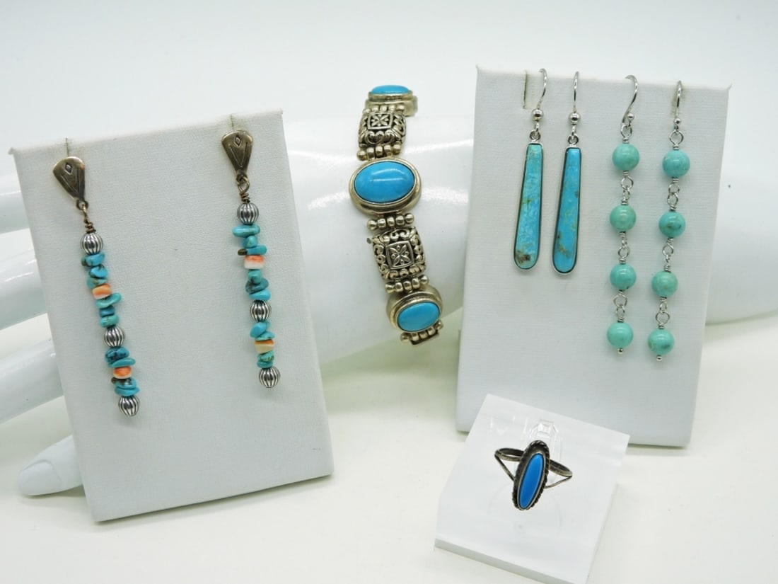 Sterling Turquoise Set (1 of 3)