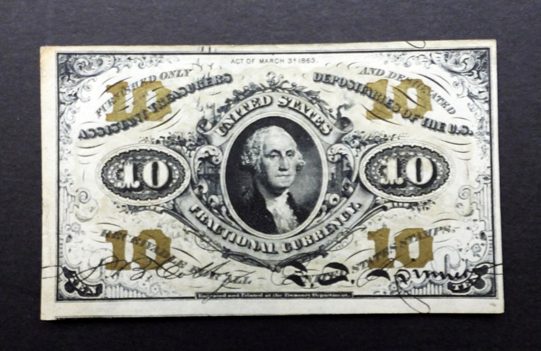 10 CENTS FRACTIONAL CURRENCY NOTE (1 of 2)