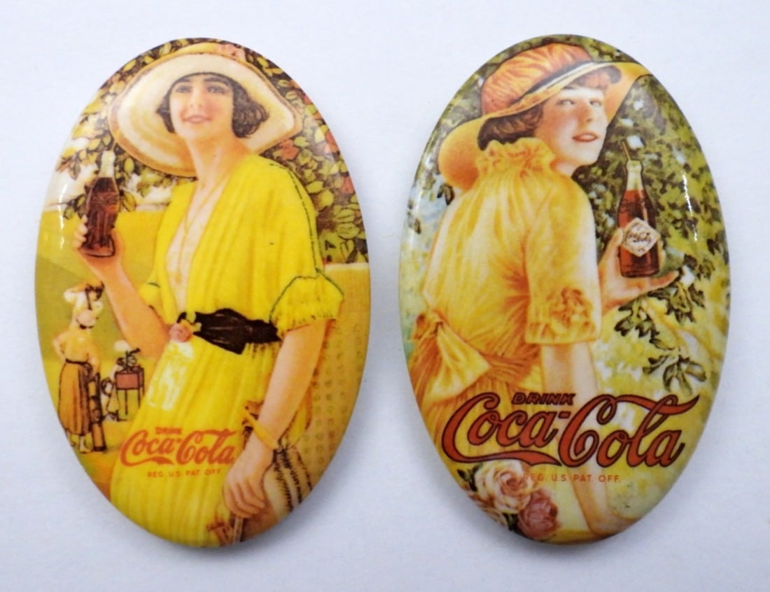 (2) 1973 COCA-COLA  MINI MIRROR's (1 of 2)