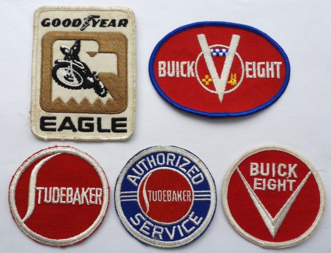 STUDEBAKER, BUICK, GOOD YEAR PATCH LOT (1 of 2)