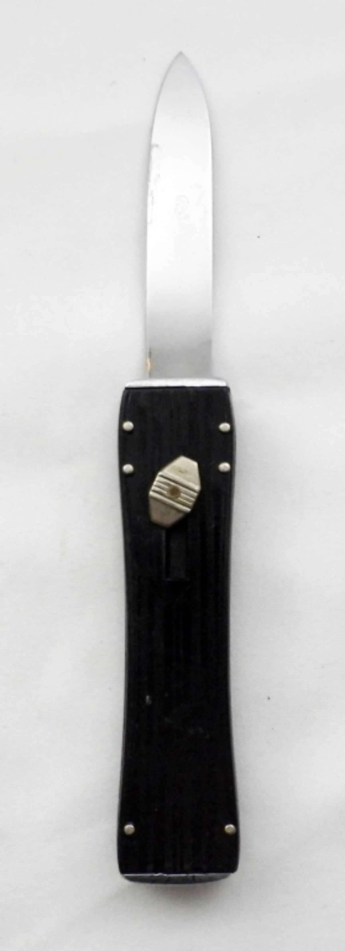 SOLINGEN GERMANY ROSTFREI BUTTON KNIFE: DBP Nr 1098850 - SPRING ACTION WORKS GREAT