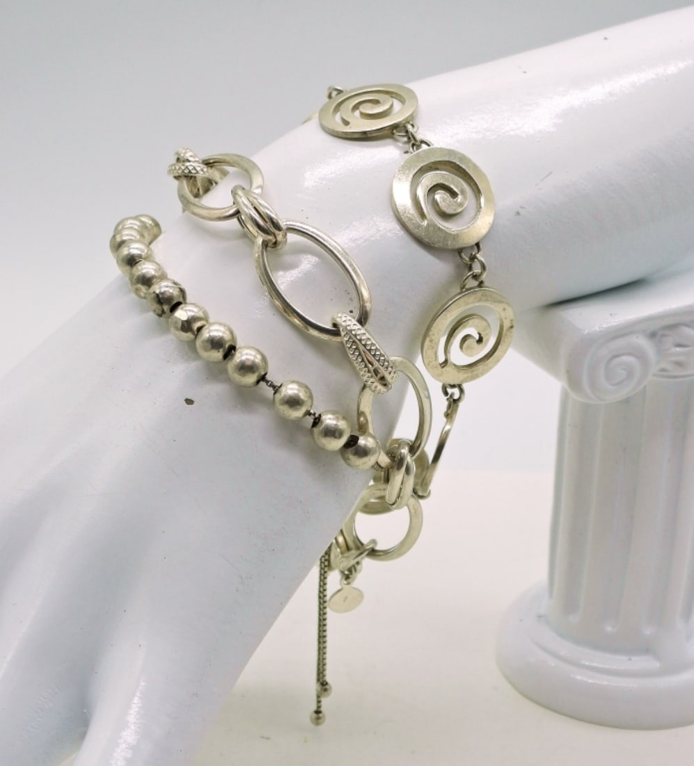 3 Sterling Bracelets (1 of 3)