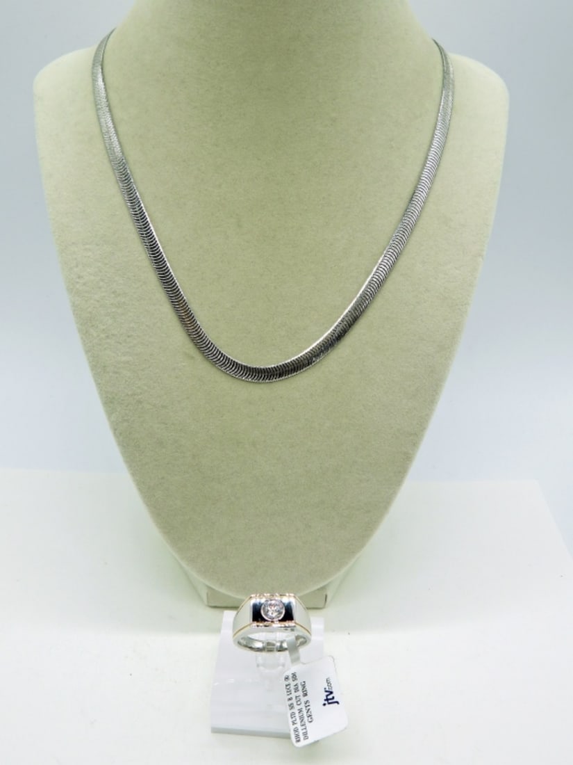 Sterling Chain & Men's Ring (1 of 2)