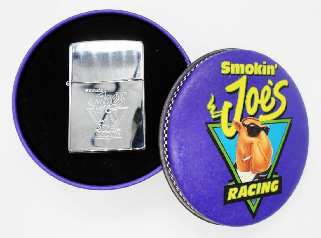 1994 SEALED SMOKIN JOE'S RACING ZIPPO: SEALED, IN ORIGINAL TIN BOX