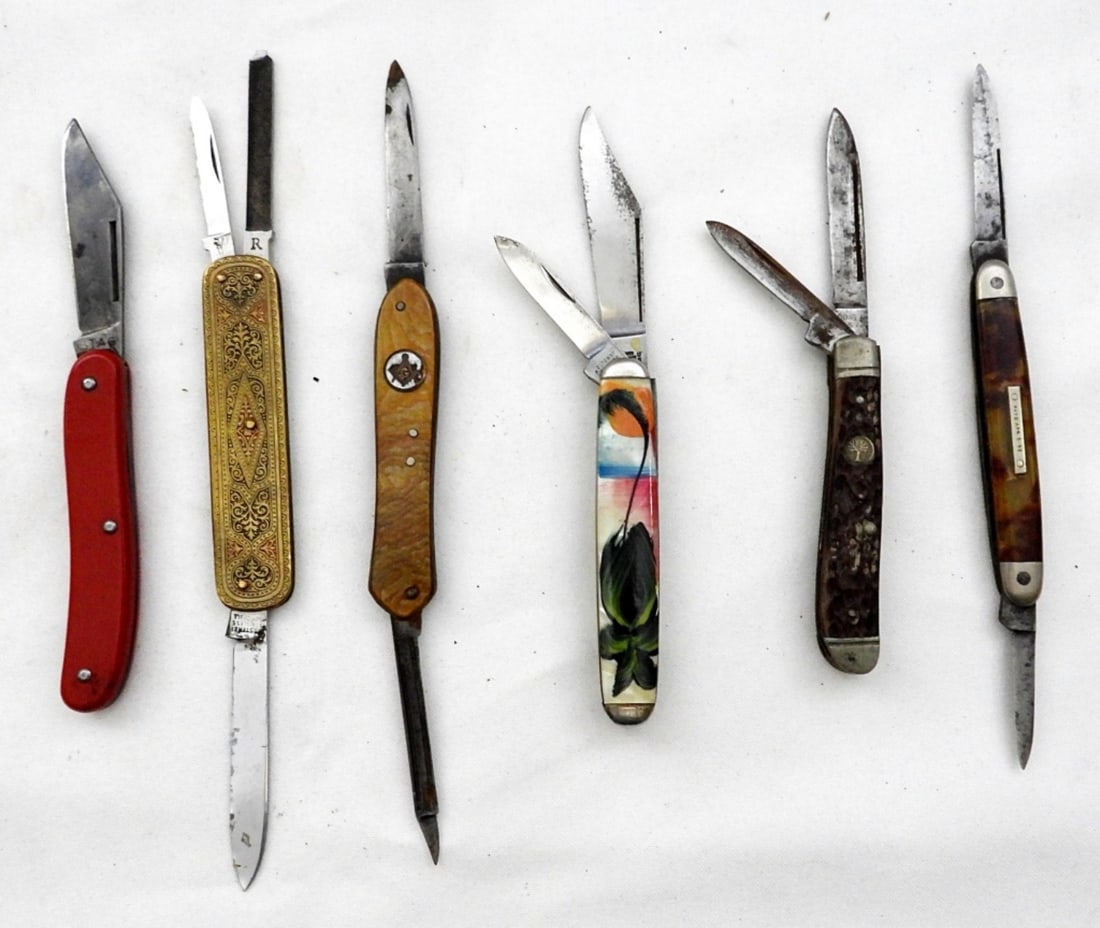 (6) VINTAGE FOLDING POCKET KNIVES (1 of 2)