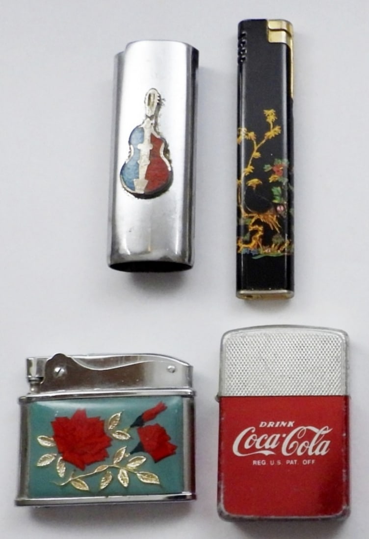 (4) VINTAGE LIGHTER / CASE LOT - UNIQUE (1 of 4)