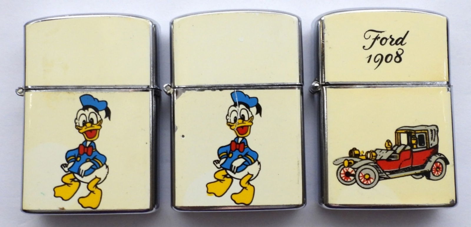 (3) VINTAGE PENGUIN FLIP TOP LIGHTERS (1 of 4)