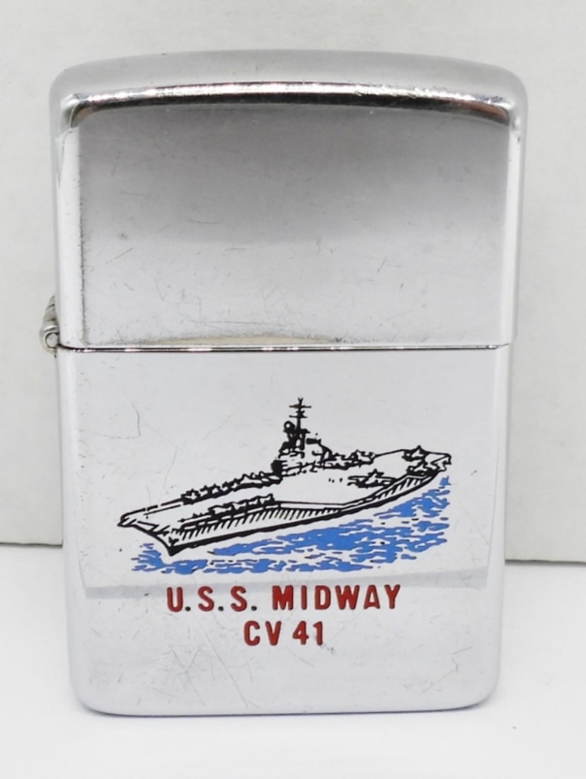 その他 USS MIDWAY CV-41 Zippo U.S.S Midway Cv41 Zippo 1981 Vintage | eBay