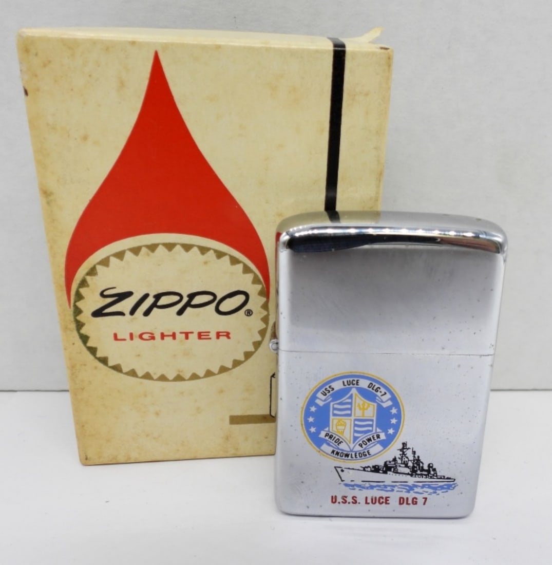 1972 UNFIRED U.S.S. LUCE DLG-7 ZIPPO (1 of 4)