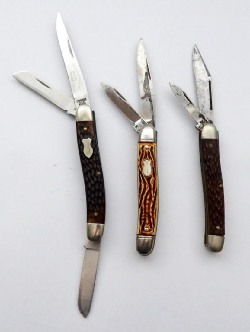 (3) NICE VTG POCKET KNIVES - TWO BLADE (1 of 2)