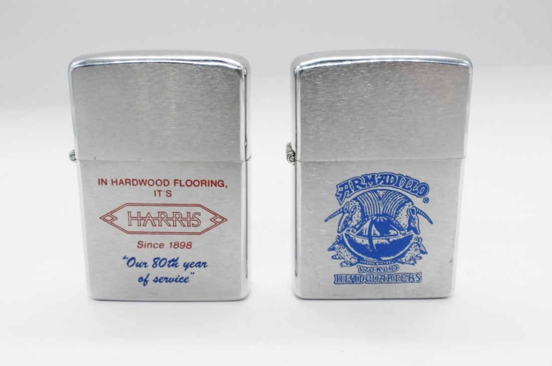(1)1977 AND 1978 ADVERTISING ZIPPO LIGHTER (1 of 4)