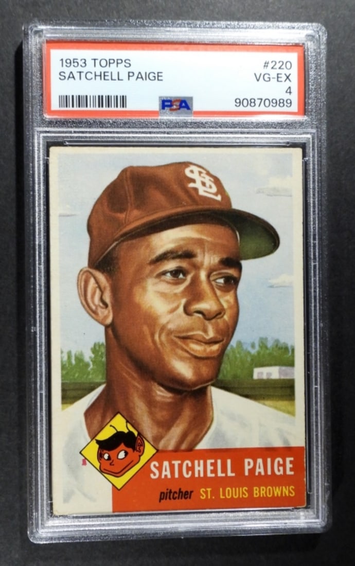 1953 TOPPS #220 SATCHELL PAIGE PSA 4 (1 of 3)