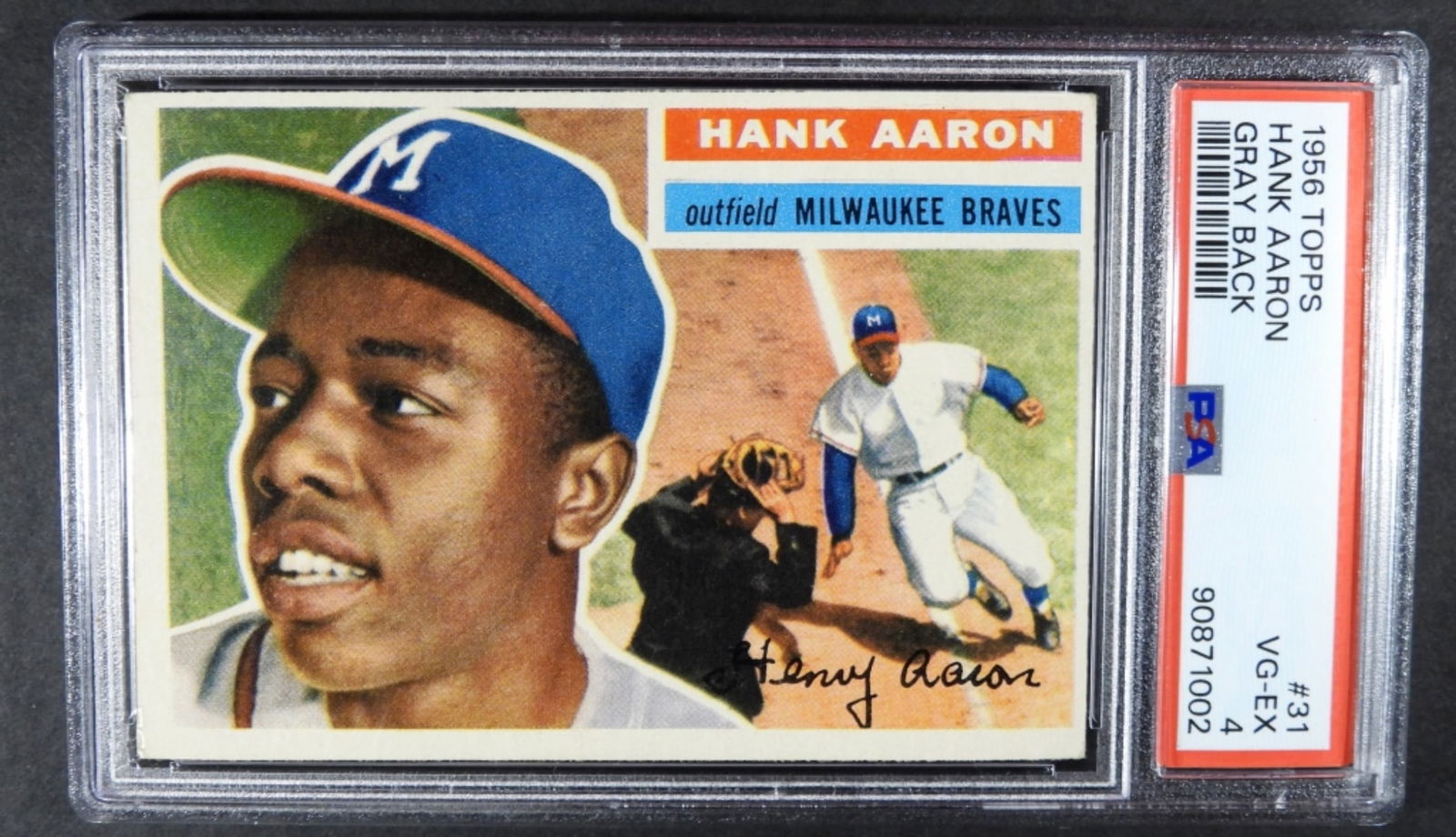 1956 TOPPS #31 HANK AARON PSA 4 (1 of 2)