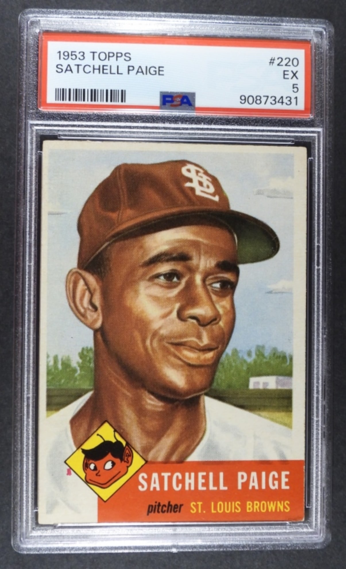 1953 TOPPS #220 SATCHELL PAIGE PSA 5 (1 of 2)