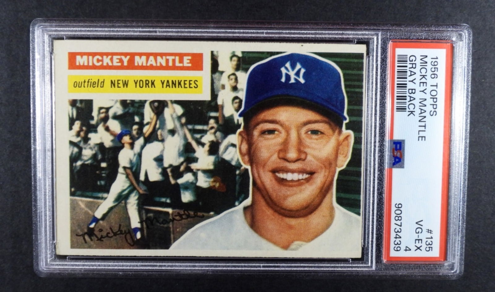 1956 TOPPS #135 MICKEY MANTLE PSA 4 (1 of 2)