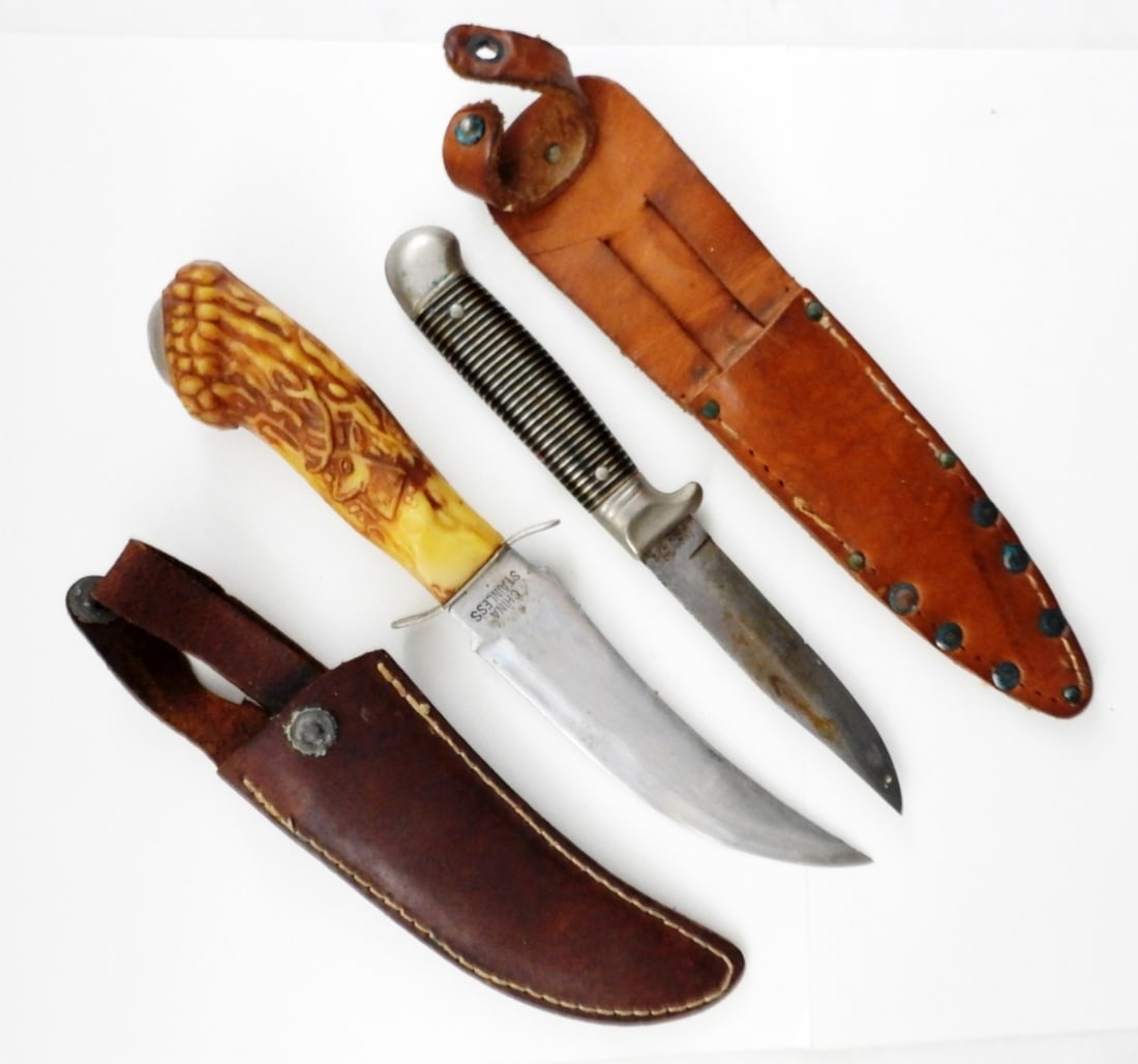 1 IMPERIALSTRAIGHT KNIFE AND 1 HUNTING KNIFE (1 of 4)