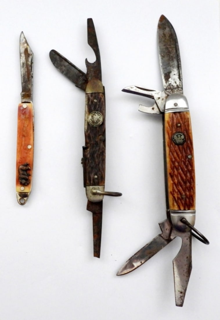(3) POCKET KNIVES - BOY SCOUT, SOLINGEN (1 of 2)