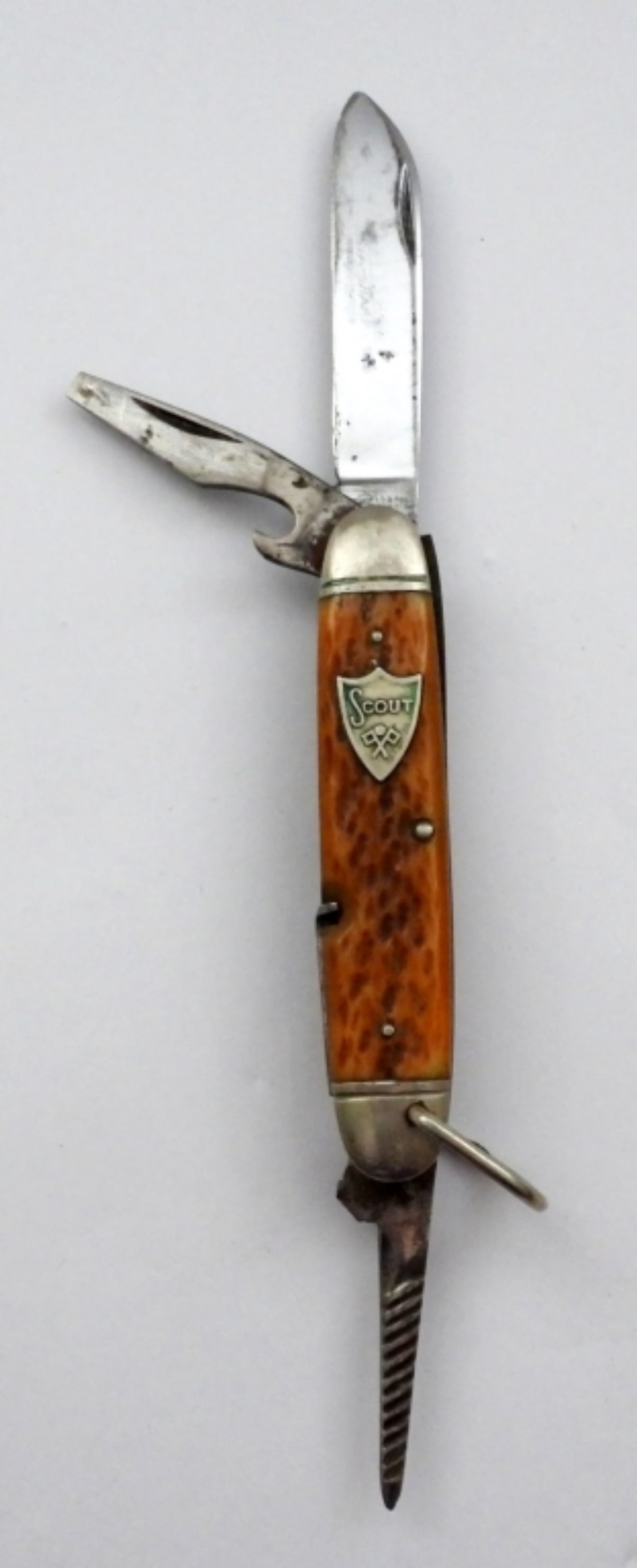 VINTAGE 3-BLADE BOY SCOUT POCKET KNIFE (1 of 2)