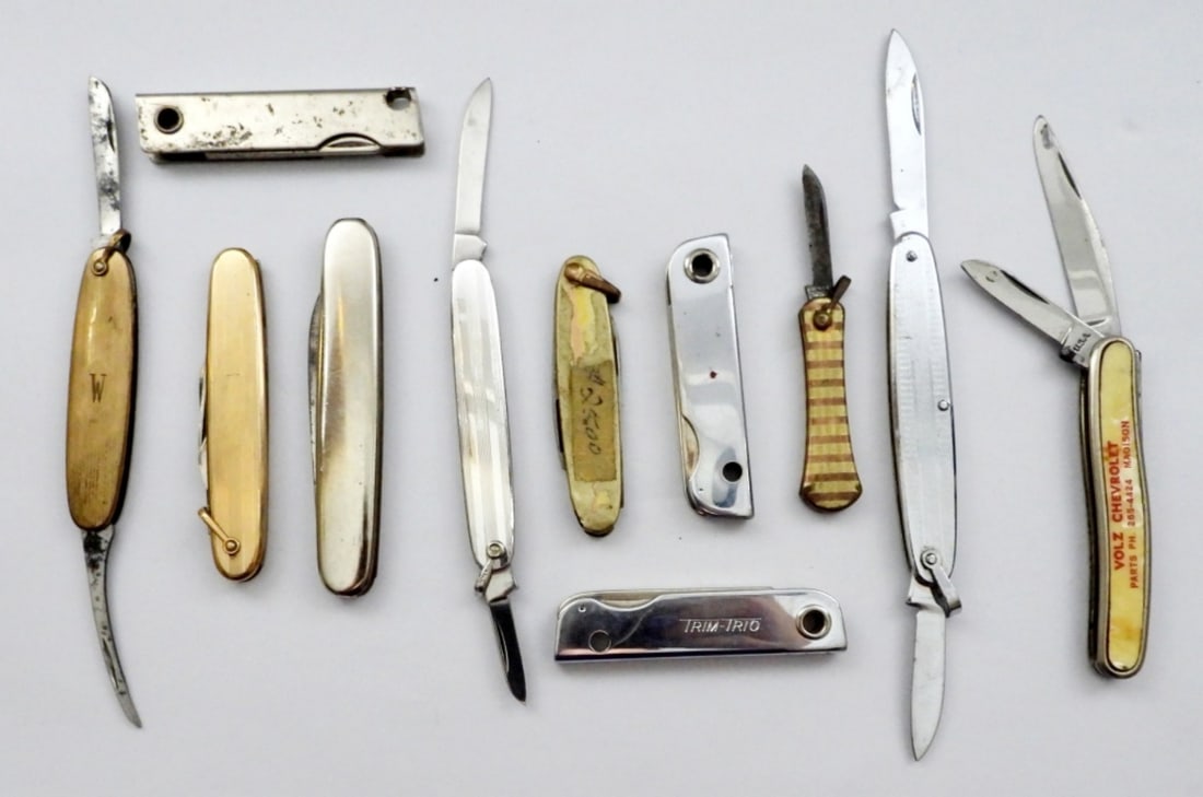 (11) ANTIQUE POCKET KNIVES - GREAT MIX (1 of 2)