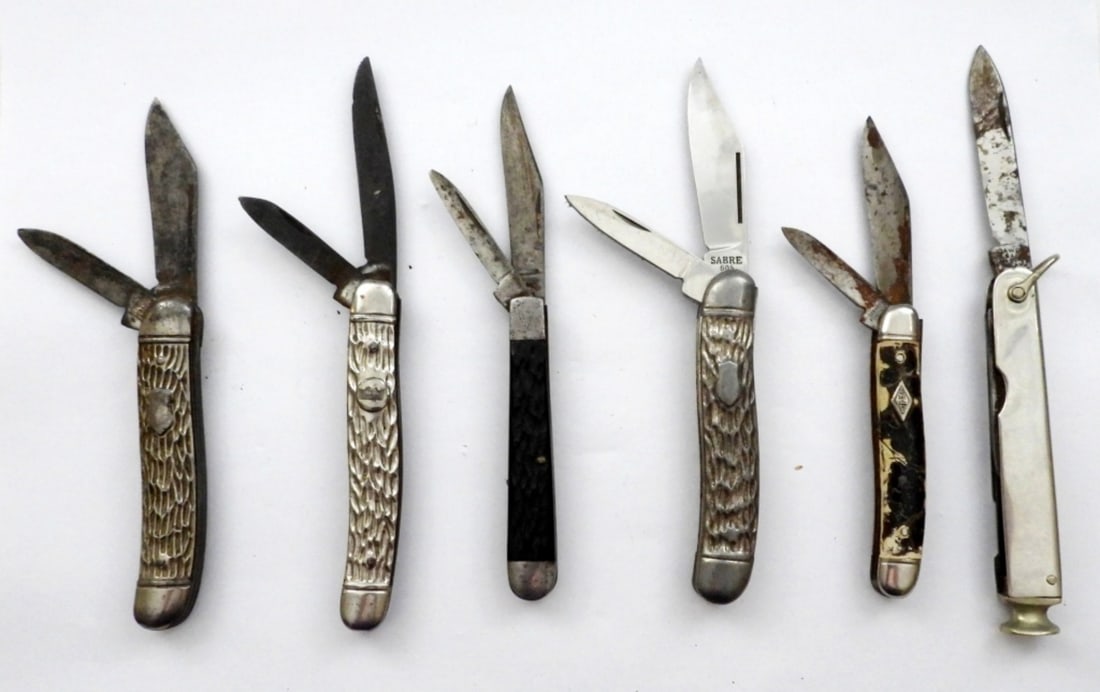 (6) MULTI-BLADE FOLDING POCKET KNIVES (1 of 2)