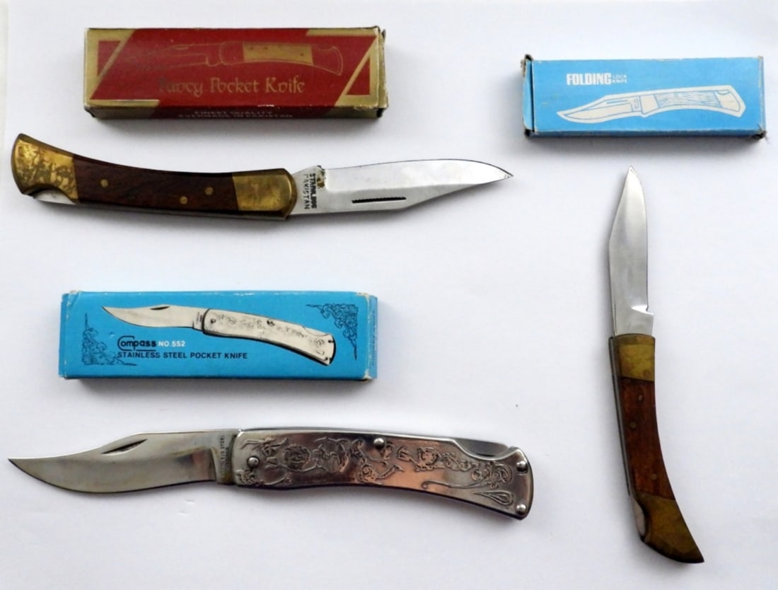 (3) LOCKBACK KNIVES IN ORIGINAL BOXES (1 of 3)