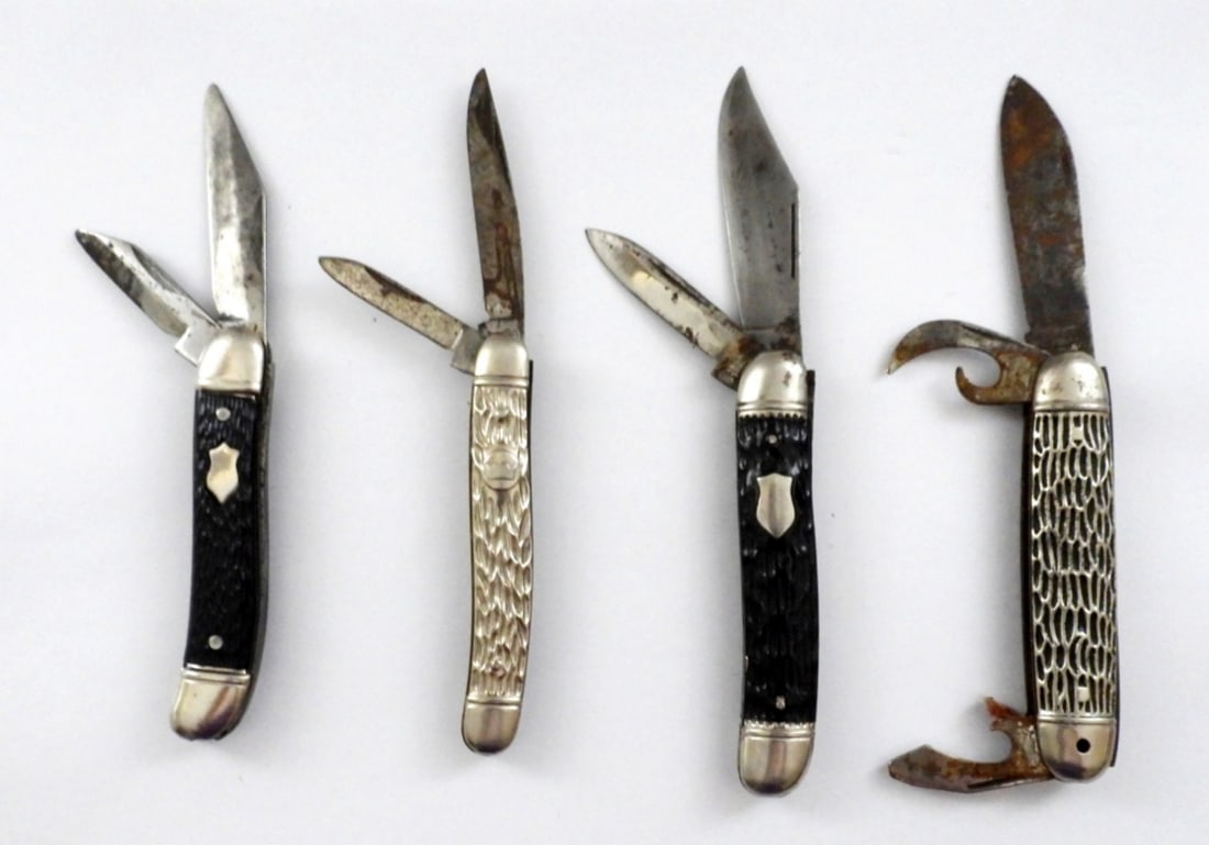 (4) MULTI-BLADE FOLDING POCKET KNIVES (1 of 2)
