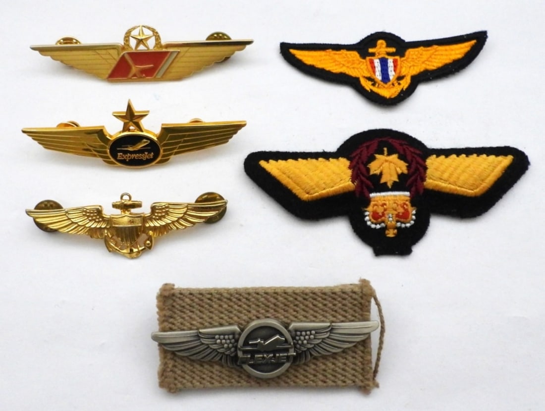PILOTS PIN & PATCH LOT VARIOUS AIRLINES: NICE CONDITION