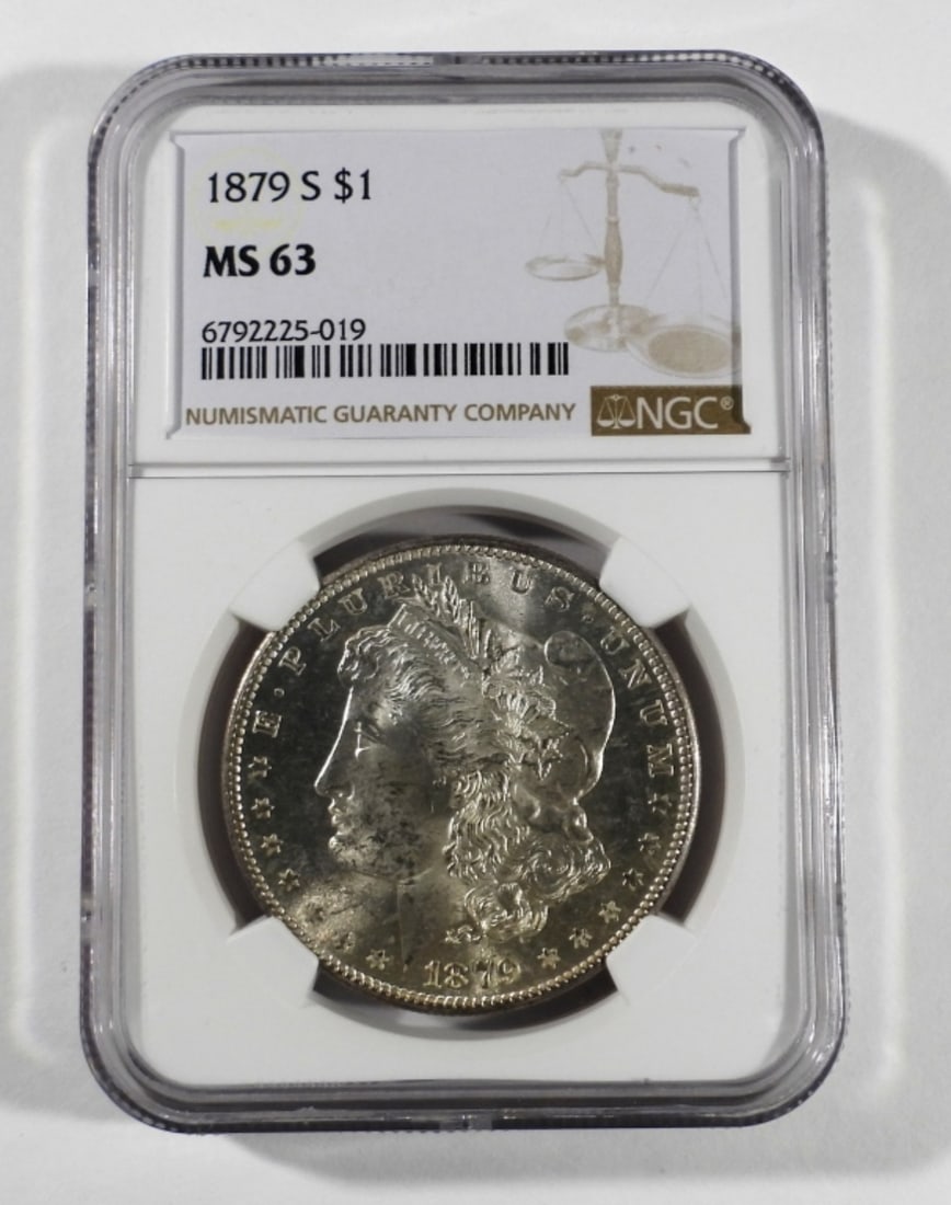 1879-S MORGAN DOLLAR NGC MS-63: ONE STOP SHOP FOR ANTIQUES, COLLECTIBLES, AND COINS