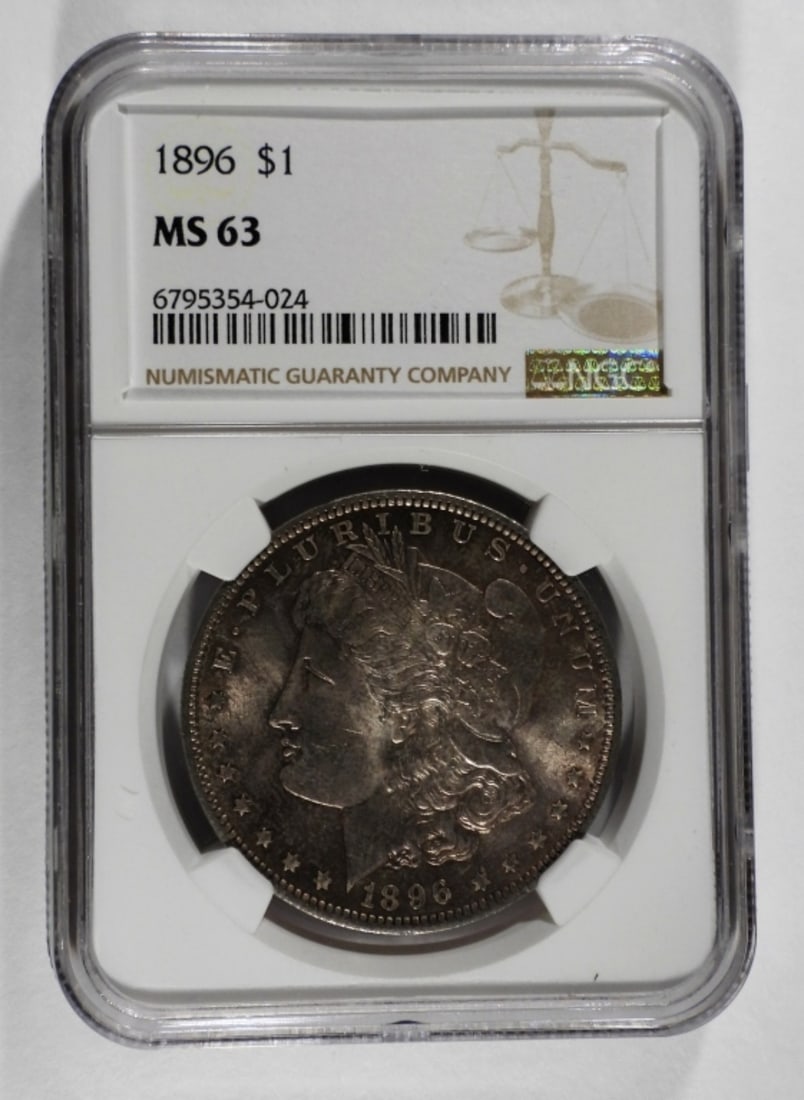 1896 MORGAN DOLLAR NGC MS-63 (1 of 4)