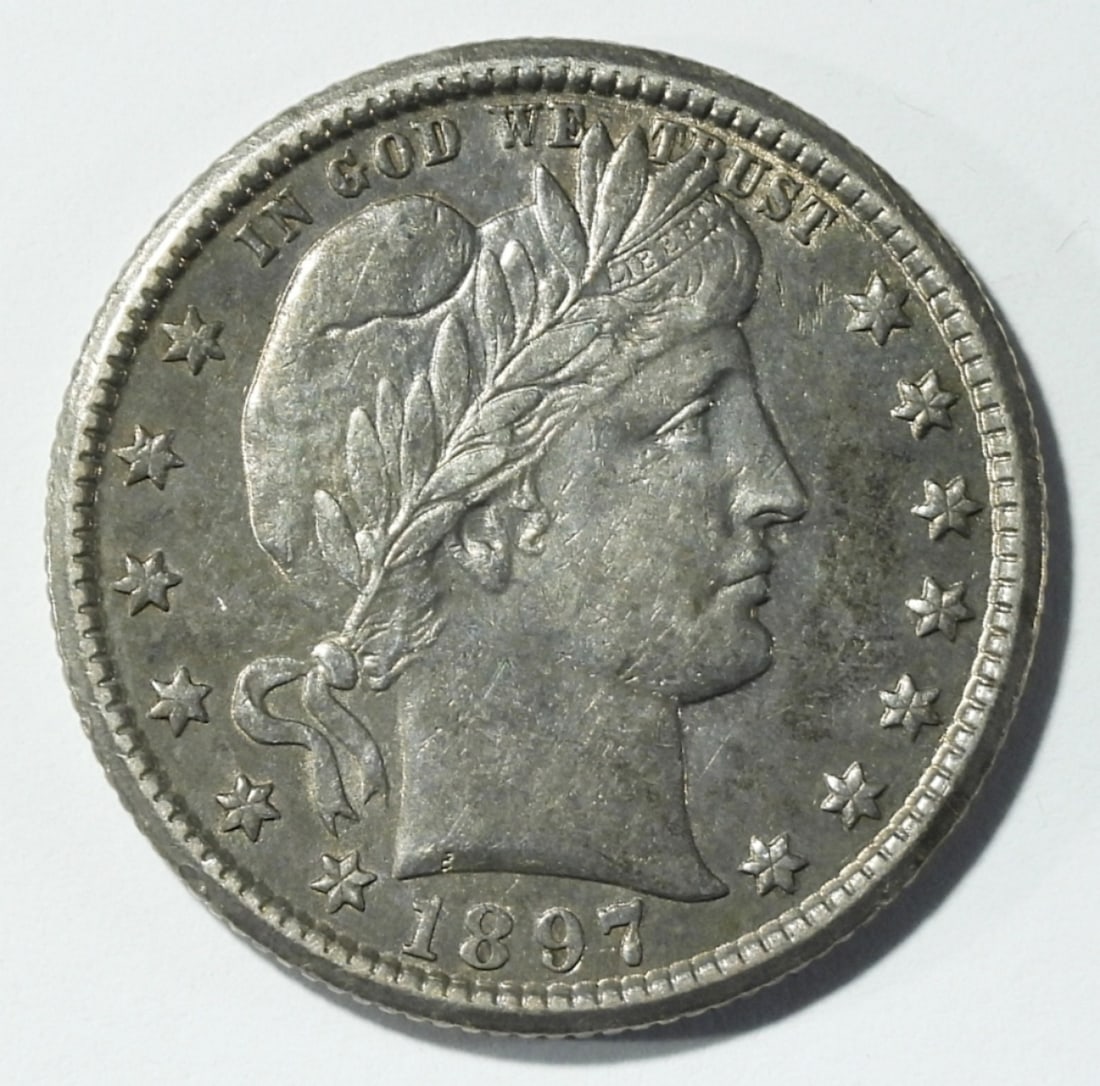 1897-O BARBER QUARTER XF (1 of 2)