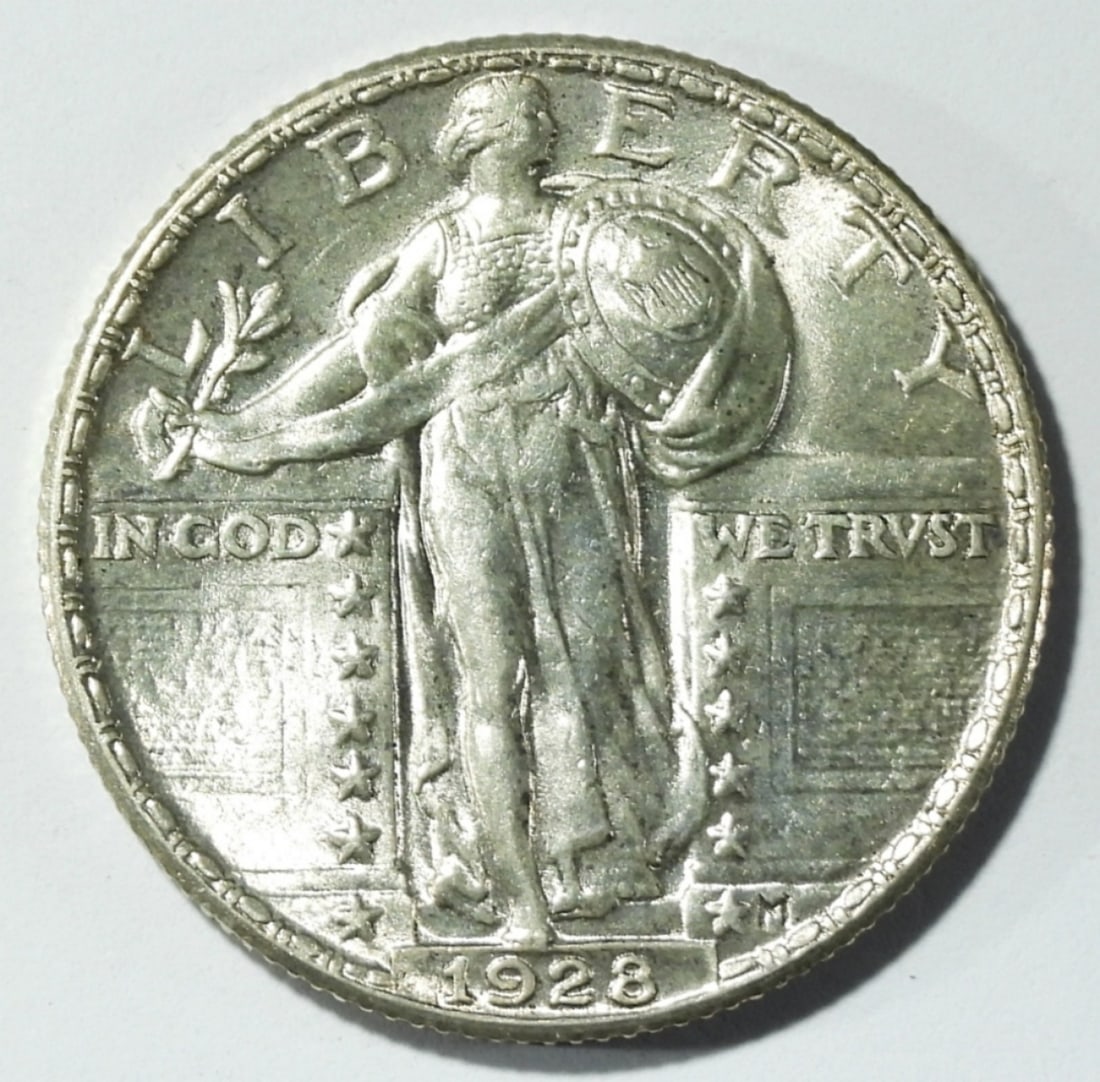 1928 STANDING LIBERTY QUARTER AU+ (1 of 2)